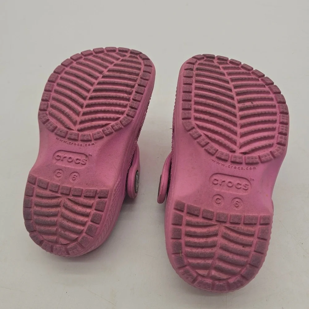 Crocs Classic Clogs Shoes Kids Size 6C Toddler Pink Sip On